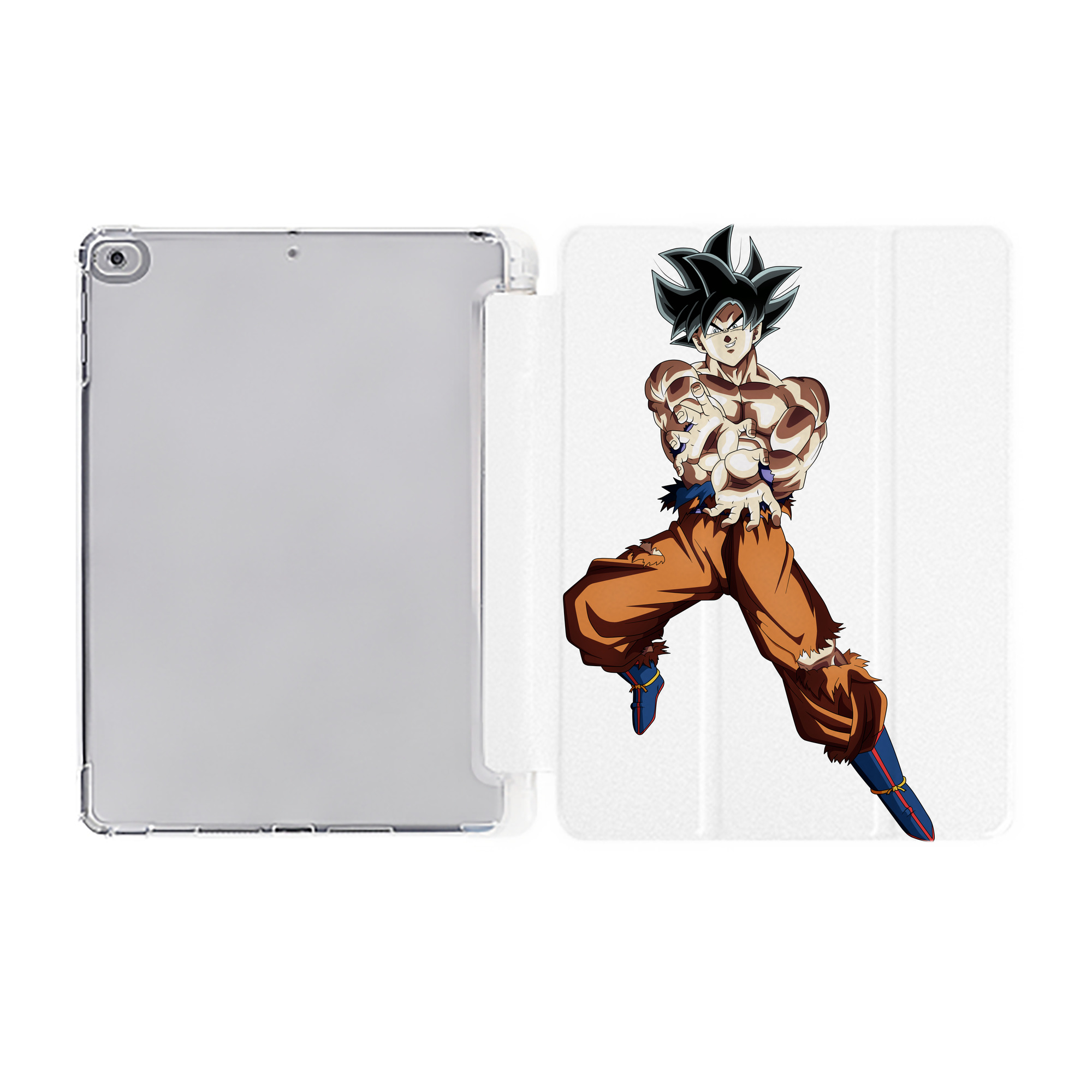 （画像用） ドラゴンボール 孫悟空（そん ごくう）Son Goku カカロット DRAGON BALL Kakarotto IPad ケース ペン収納付き 三つ折りスタンド PUレザー×シリコン 対応機種9.5/10.5/10.9インチ